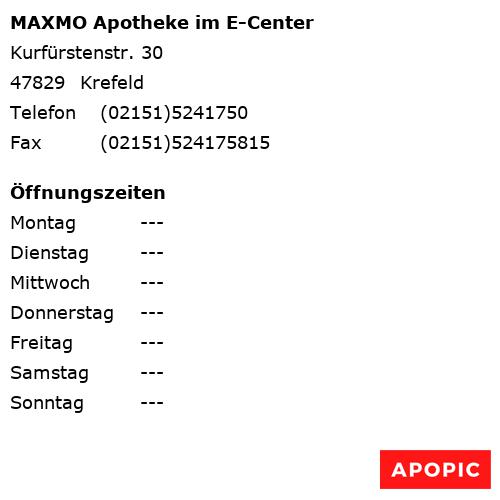 Bild von MAXMO Apotheke im E-Center in Krefeld
