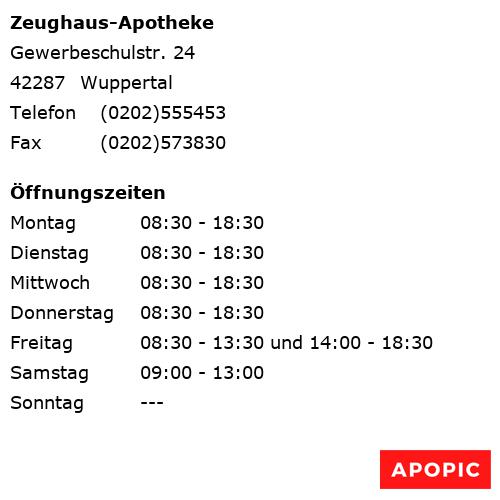Bild von Zeughaus-Apotheke in Wuppertal