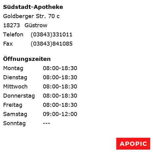Bild von Südstadt-Apotheke in Güstrow