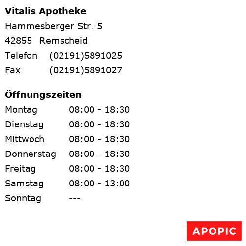 Bild von Vitalis Apotheke in Remscheid