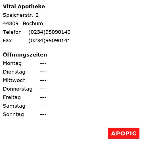 Bild von Vital Apotheke in Bochum
