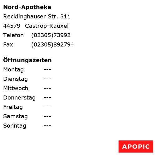 Bild von Nord-Apotheke in Castrop-Rauxel