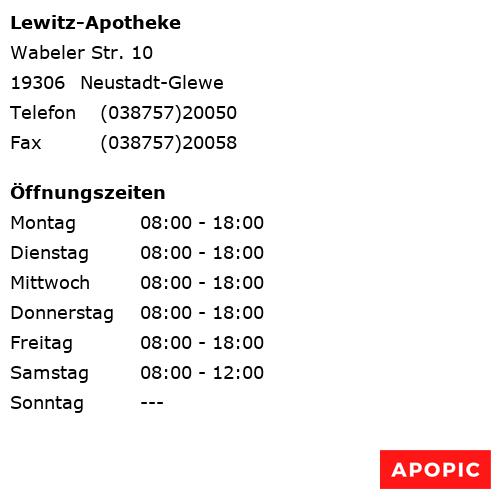 Bild von Lewitz-Apotheke in Neustadt-Glewe