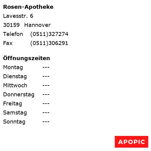 Bild von Rosen-Apotheke in Hannover