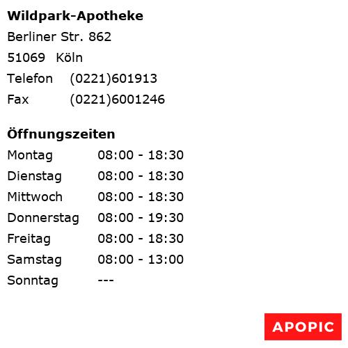 Bild von Wildpark-Apotheke in Köln