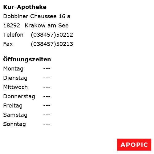Bild von Kur-Apotheke in Krakow am See