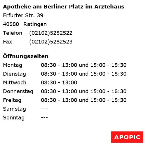 Bild von Apotheke am Berliner Platz im Ärztehaus in Ratingen