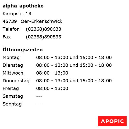 Bild von alpha-apotheke in Oer-Erkenschwick