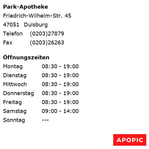 Bild von Park-Apotheke in Duisburg