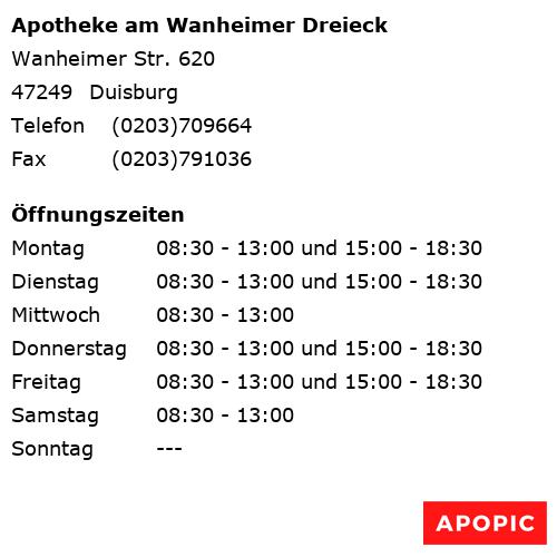 Bild von Apotheke am Wanheimer Dreieck in Duisburg