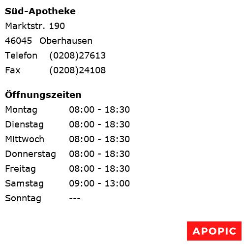 Bild von Süd-Apotheke in Oberhausen