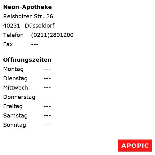 Bild von Neon-Apotheke in Düsseldorf
