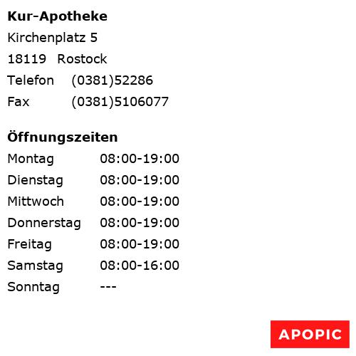 Bild von Kur-Apotheke in Rostock