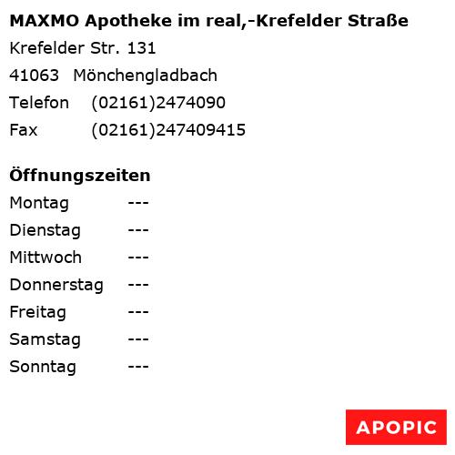 Bild von MAXMO Apotheke im real,-Krefelder Straße in Mönchengladbach