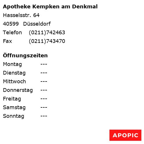 Bild von Apotheke Kempken am Denkmal in Düsseldorf