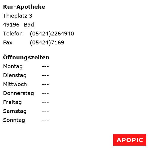 Bild von Kur-Apotheke in Bad