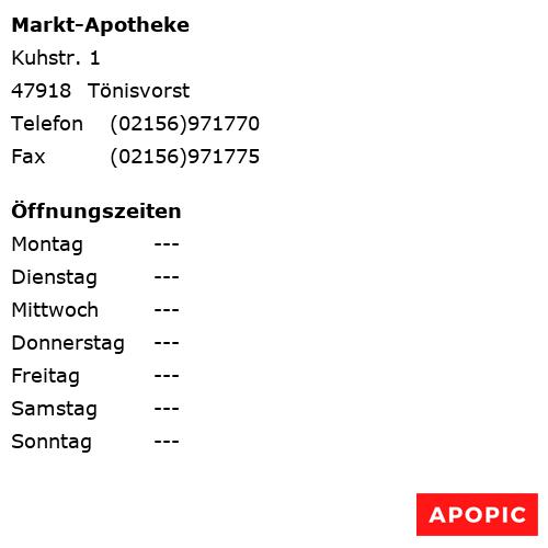 Bild von Markt-Apotheke in Tönisvorst
