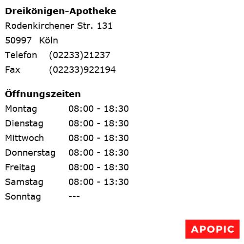 Bild von Dreikönigen-Apotheke in Köln