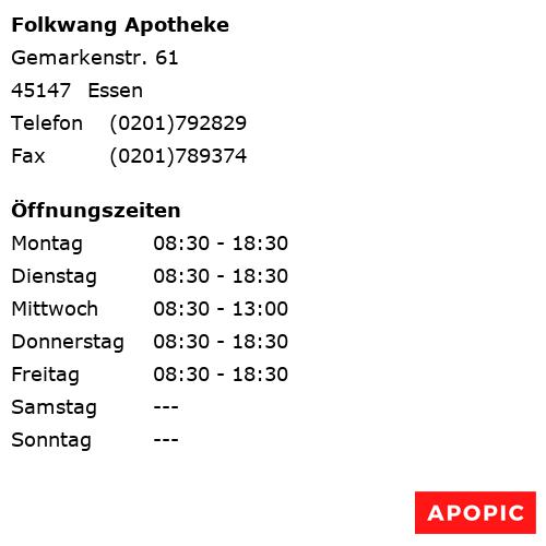 Bild von Folkwang Apotheke in Essen