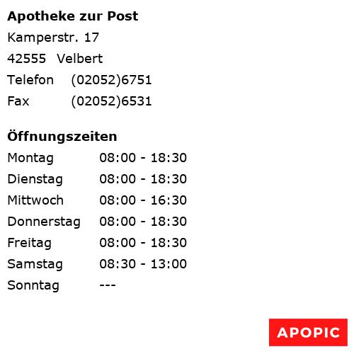 Bild von Apotheke zur Post in Velbert