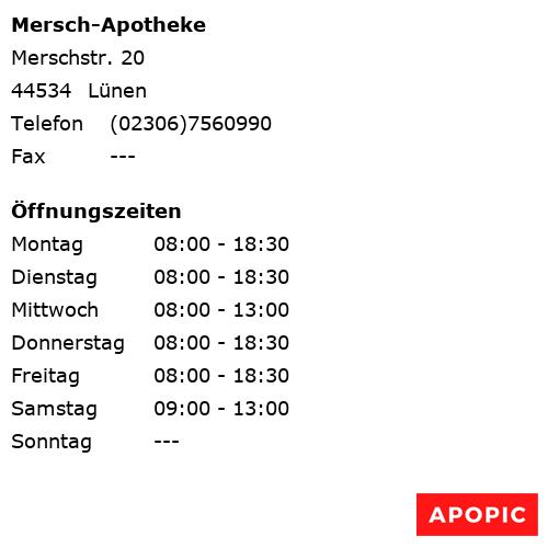 Bild von Mersch-Apotheke in Lünen