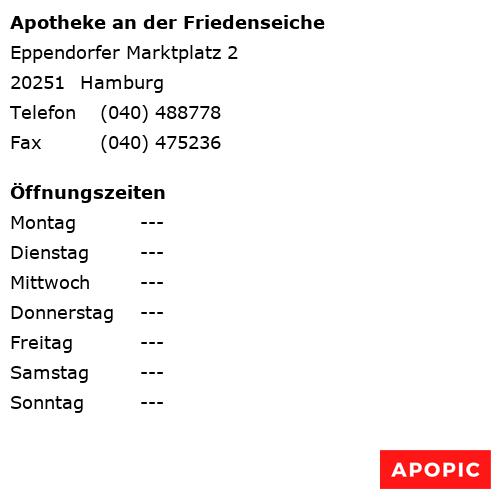 Bild von Apotheke an der Friedenseiche in Hamburg