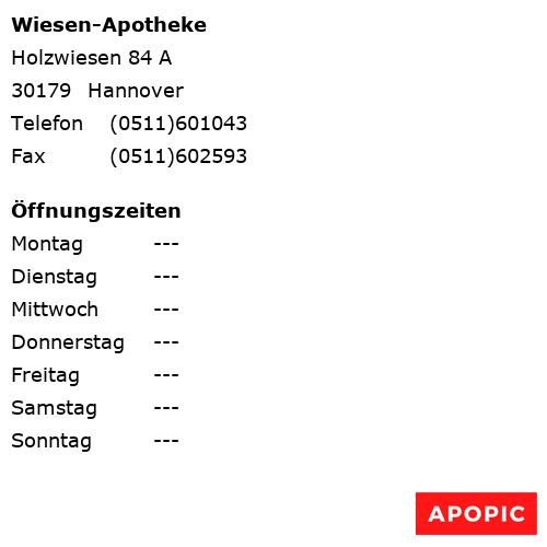 Bild von Wiesen-Apotheke in Hannover