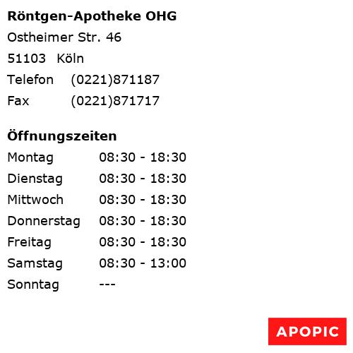 Bild von Röntgen-Apotheke OHG in Köln