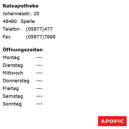 Bild von Ratsapotheke in Spelle