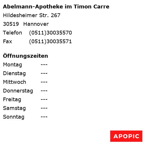 Bild von Abelmann-Apotheke im Timon Carre in Hannover
