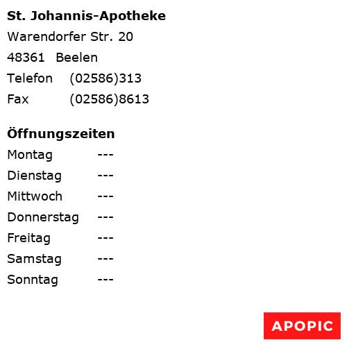 Bild von St. Johannis-Apotheke in Beelen