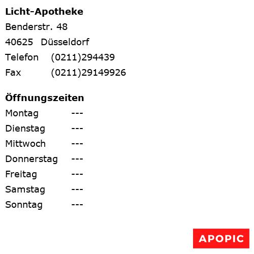 Bild von Licht-Apotheke in Düsseldorf