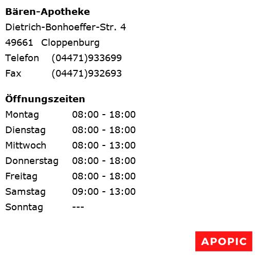 Bild von Bären-Apotheke in Cloppenburg