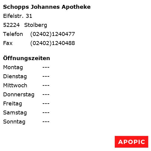 Bild von Schopps Johannes Apotheke in Stolberg