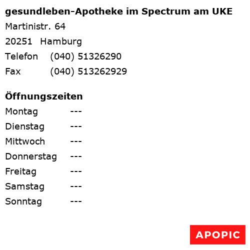 Bild von gesundleben-Apotheke im Spectrum am UKE in Hamburg