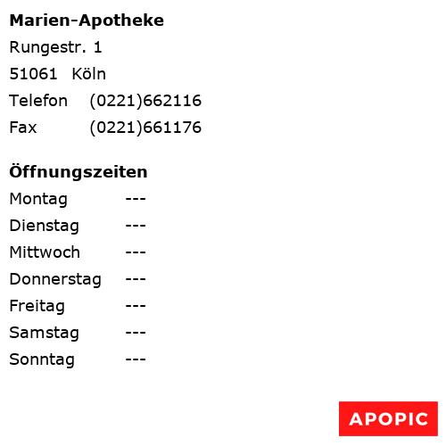 Bild von Marien-Apotheke in Köln