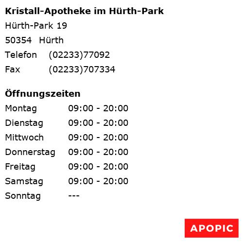 Bild von Kristall-Apotheke im Hürth-Park in Hürth