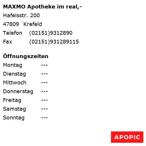 Bild von MAXMO Apotheke im real,- in Krefeld