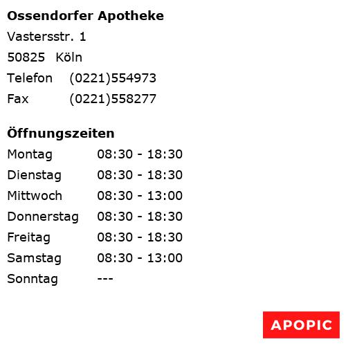 Bild von Ossendorfer Apotheke in Köln