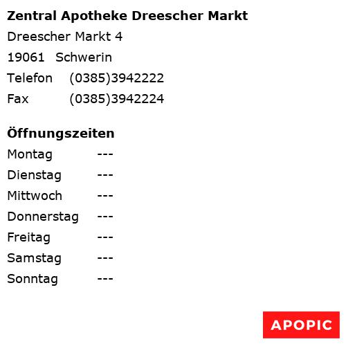 Bild von Zentral Apotheke Dreescher Markt in Schwerin