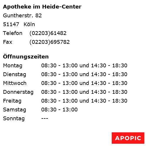 Bild von Apotheke im Heide-Center in Köln
