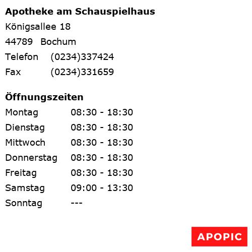 Bild von Apotheke am Schauspielhaus in Bochum