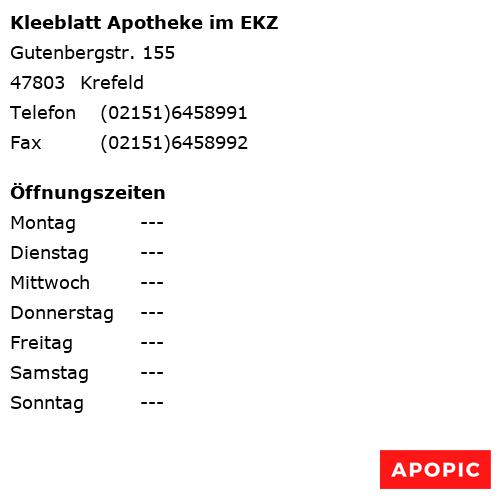 Bild von Kleeblatt Apotheke im EKZ in Krefeld