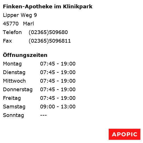 Bild von Finken-Apotheke im Klinikpark in Marl