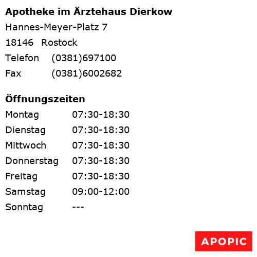 Bild von Apotheke im Ärztehaus Dierkow in Rostock