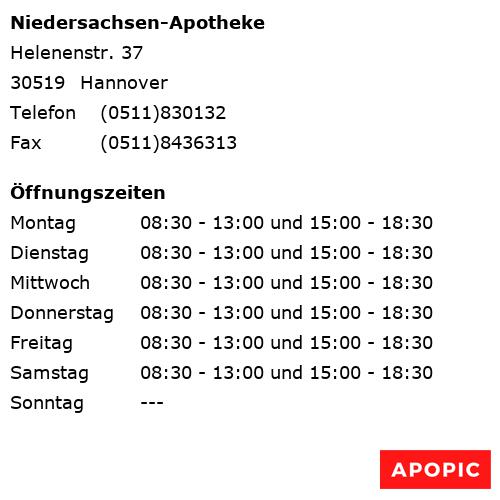 Bild von Niedersachsen-Apotheke in Hannover