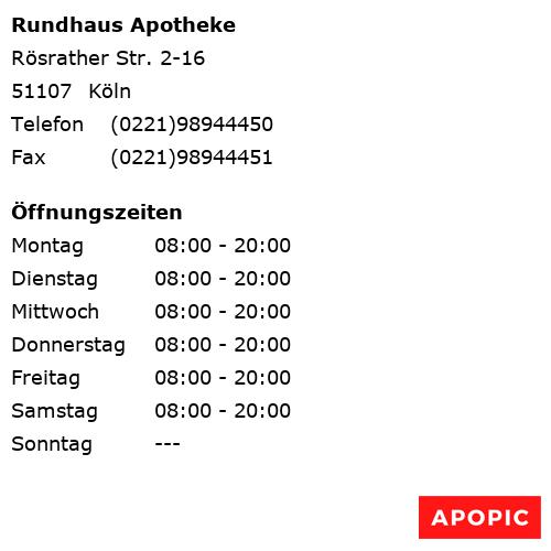 Bild von Rundhaus Apotheke in Köln