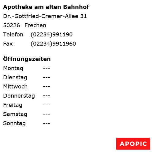 Bild von Apotheke am alten Bahnhof in Frechen