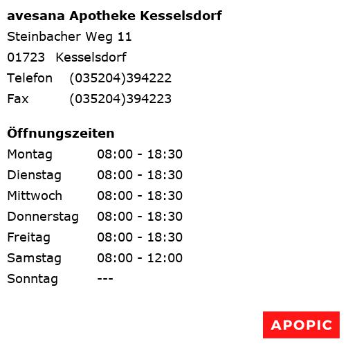 Bild von avesana Apotheke Kesselsdorf in Kesselsdorf