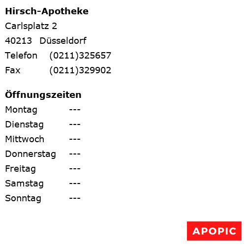 Bild von Hirsch-Apotheke in Düsseldorf